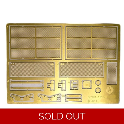 Torro Heng Long T90 RC tank 1/16 Protective Grill Set Brass